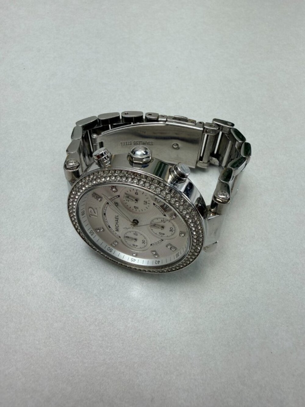 Michael Kors MK5353 Womens Silver Stainless Steel Analog Dial Wrist Watch Works - Picture 8 of 10